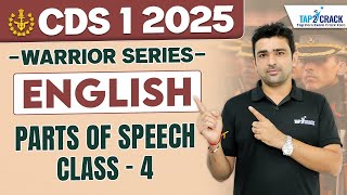 CDS 1 2025 Preparation  CDS English  Parts of Speech 4 CDS 1 2025 English  Rishabh Deshwal Sir [upl. by Aetnahs249]