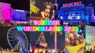 Come With Me to Winter Wonderland 2023 Rides Ice Skating Halal Food amp MORE  Uk Desi Vlogger [upl. by Dilahk]