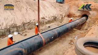 Watch us lay pipes underground to minimize traffic disruptions and keep the road running [upl. by Litha]