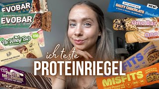 XXL PROTEINRIEGEL TEST  vegan  Evo Barebells Rocka Misfits Koro DM  annrahel [upl. by Judsen]