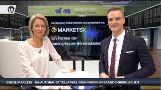 Inside Markets EUSubventionen für Teslas Gigafactory – TOPAktienEmpfehlungen Daimler Tesla [upl. by Ciapas17]