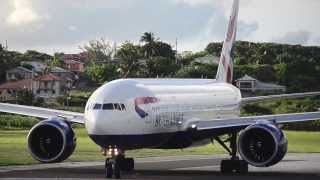 British Airways Boeing 777200ER GVIIU Taxi amp Takeoff [upl. by Iahs]