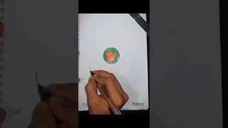 Drawing Bangladesh flag 🇧🇩🇧🇩 Easy Bangladeshi flag art shorts viralvideo artist drawing art [upl. by Ajroj]