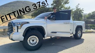 How to Fit 37 Inch Tires on a 2024 Toyota Tundra [upl. by Ashti]