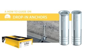 DropIn Anchors  TIMco quotHow To Tuesdayquot  Heavy duty anchor for concrete [upl. by Hgielrac41]