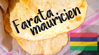 Farata ou roti mauricien  Pain plat facile pour fajita ou burrito [upl. by Nerac624]