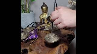 Tingha Manjira Meditation Singing Bell Chimes  Auspicious Symbols Tingsha [upl. by Angel]