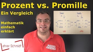 Prozent und Promille  Ein Vergleich  Mathematik einfach erklärt  Lehrerschmidt [upl. by Hendrickson]