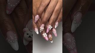 Rilakkuma and korilakkuma nails 🤍 [upl. by Kcim]