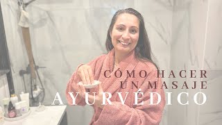 Cómo hacer un masaje ayurvédico  Con Blue Relief  Aceites esenciales  Young Living [upl. by Hyams]