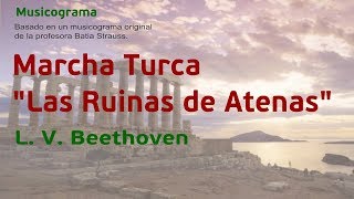 Musicograma Marcha Turca de quotLas Ruinas de Atenasquot [upl. by Aisset637]