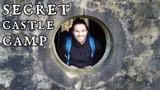 WILD CAMPING IN A CASTLE  Bivvy Camp with my Dog  Solo Backpacking Yorkshire UK [upl. by Notsirk]