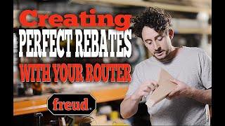 Rebating with your Router feat Freud Rebate Set with Patrick from Douglas Fir Designs [upl. by Nerine]