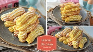 Biscuiti de casa spritati  RETETA USOARA [upl. by Nibor534]