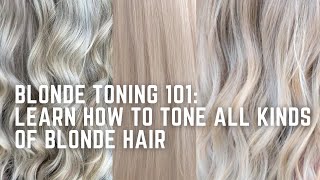 How to Tone Blondes learn to formulate for every color of blonde  icy beige sunny warm [upl. by Aisinoid]