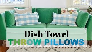 Dish Towel Throw Pillow [upl. by Vlada]