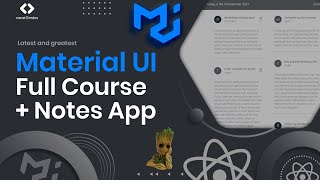 Material UI Full Course 2023  Build a Notes App from Scratch  Material UI 5  MUI5 [upl. by Uah211]