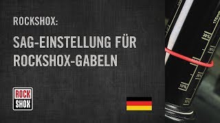 ROCKSHOX SagEinstellung für RockShoxGabeln [upl. by Ahselef]