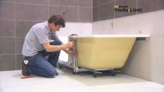 Montage  Installation Artweger TWINLINE 2 Duschbadewanne  shower bath [upl. by Thunell]