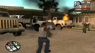 Gta San andreas 6 stelle combattimento finale parte 12 HD 720p [upl. by Akimet]