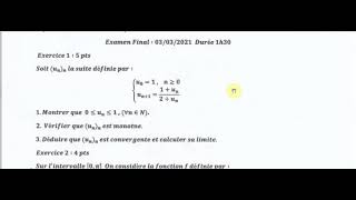 Correction dexamen Analyse 2021 SMPC S1 FSR [upl. by Arada]