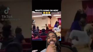 PASTOR GOES CRAZY AT CHURCH 😂😨 shorts [upl. by Elleret]