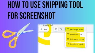 How to use Snipping tool for capturing screenshots [upl. by Ira7]