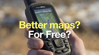 How To Get Free Garmin GPS Maps  Handhelds Watches Basecamp [upl. by Bensen854]