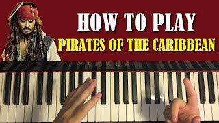 HOW TO PLAY  Pirates Of The Caribbean Theme Piano Tutorial Lesson [upl. by Araes172]