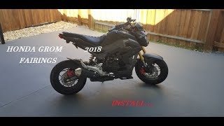 Honda Grom 2018  2021 New Fairings Thats right Fairings [upl. by Nrubua]