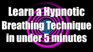 Hypnotic Breathing Technique Hypnovember Day 15 Breathing [upl. by Im]