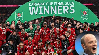 Peter Drury sings praises🥰 as Liverpool lift the carabao cup🤩🔥 [upl. by Etyak]