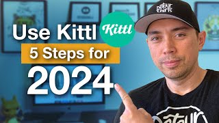 Follow These 5 Steps with Kittl in 2024 to Create Amazing Designs for Print on Demand Full Tutorial [upl. by Ateekan]