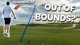 15 Handicapper Plays DP WORLD TOUR Course Every Shot [upl. by Nahtnahoj]