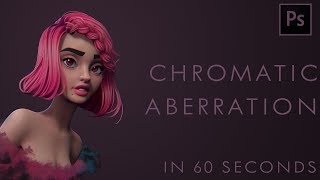 How to add CHROMATIC ABERRATION in Photoshop  60 second tutorial [upl. by Fabio173]