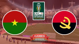 Angola vs Burkina Faso  Cup Africa Tota Lenergies Afcon 2024  eFootball PES Gameplay PC HD [upl. by Bucella]