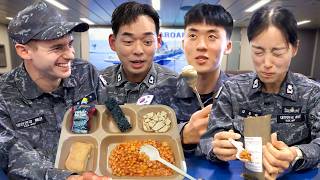 Korean Navy Officers Try British Rations for the First Time [upl. by Aihsikal728]