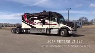 Jerome and Barb Silvers 2017 PETERBILT 220” sleeper [upl. by Eiuqnom]