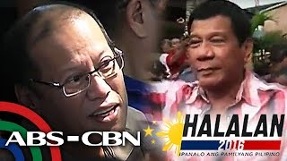 Bandila Aquino congratulates Duterte for Halalan 2016 victory [upl. by Whitelaw299]