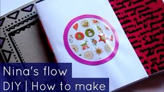 Come realizzare un libro  DIY rilegatura a sella  Ninas flow [upl. by Navar]