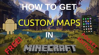 How To Get FREE CUSTOM MAPS On MINECRAFT PE ✓WORKING 2021✓ [upl. by Gibbons719]