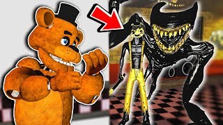 BEAST BENDY FOUND FREDDY  Garrys Mod Gameplay  Gmod FNAF Roleplay [upl. by Dorwin]