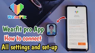wearfit pro how to connect  wearfit pro app  wearfit pro wallpaper [upl. by Quartus900]