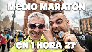 Mitja Marató Barcelona En 1 Hora 27  Valentí Sanjuan Y Martín Fiz [upl. by Guevara]