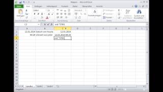 Excel Datum heute Uhrzeit jetzt Zelle schnell formatieren [upl. by Tdnaltroc705]