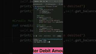 Personal Bank Account Management system project pythonprojectsshort projectpythonlearning [upl. by Akselaw667]