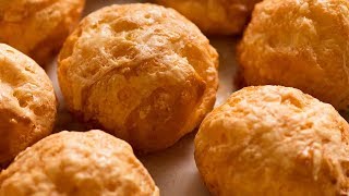 Gougeres  French Cheese Puffs Appetiser [upl. by Blackburn]