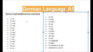 German Alphabets Deutsches Alphabets [upl. by Eluk]