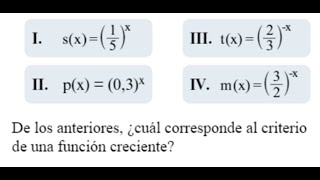 Monotonía de una función exponencial Explicación y ejemplos [upl. by Seabury520]