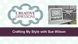 Craft Dies by Sue Wilson  Tutorial Video Elegant Bow Tie for Creative Expressions [upl. by Currey]